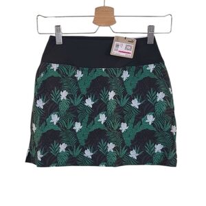 PUMA Blake Tropic Skirt (Skort) In Black Vine Size XXS UPF 40